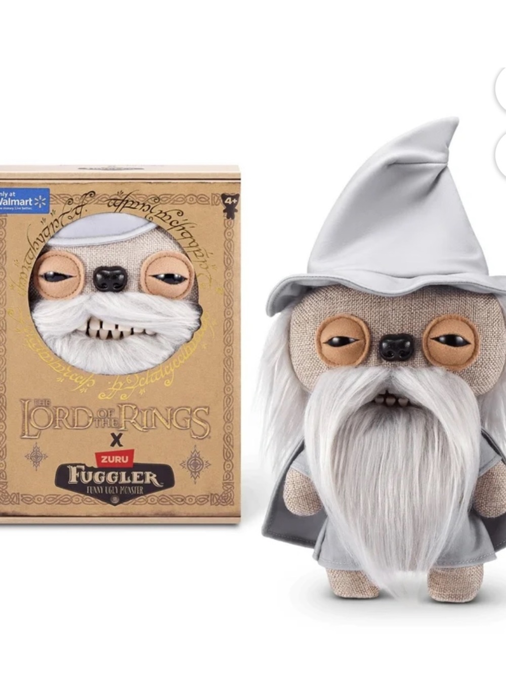 The Lord of the Rings Grey Gandalf Fuggler Plush Toy by ZURU 9”